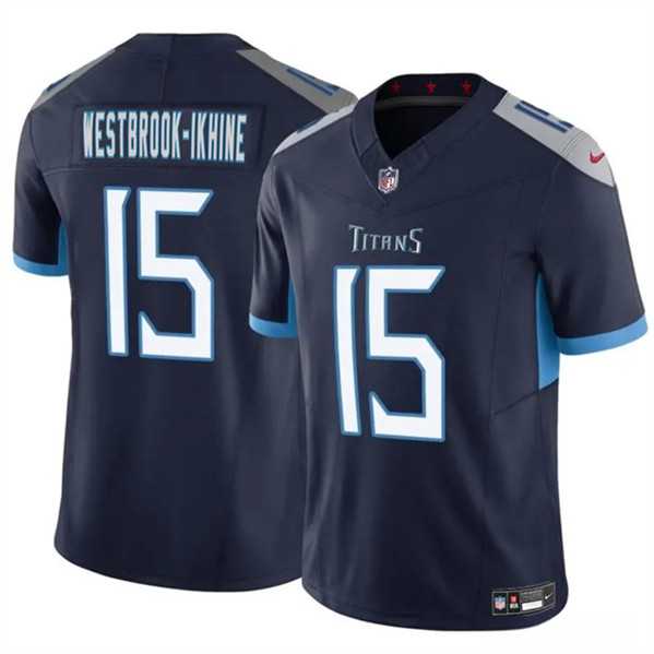 Men & Women & Youth Tennessee Titans #15 Nick Westbrook-Ikhine Navy 2024 F.U.S.E. Vapor Limited Stitched Jersey->washington commanders->NFL Jersey